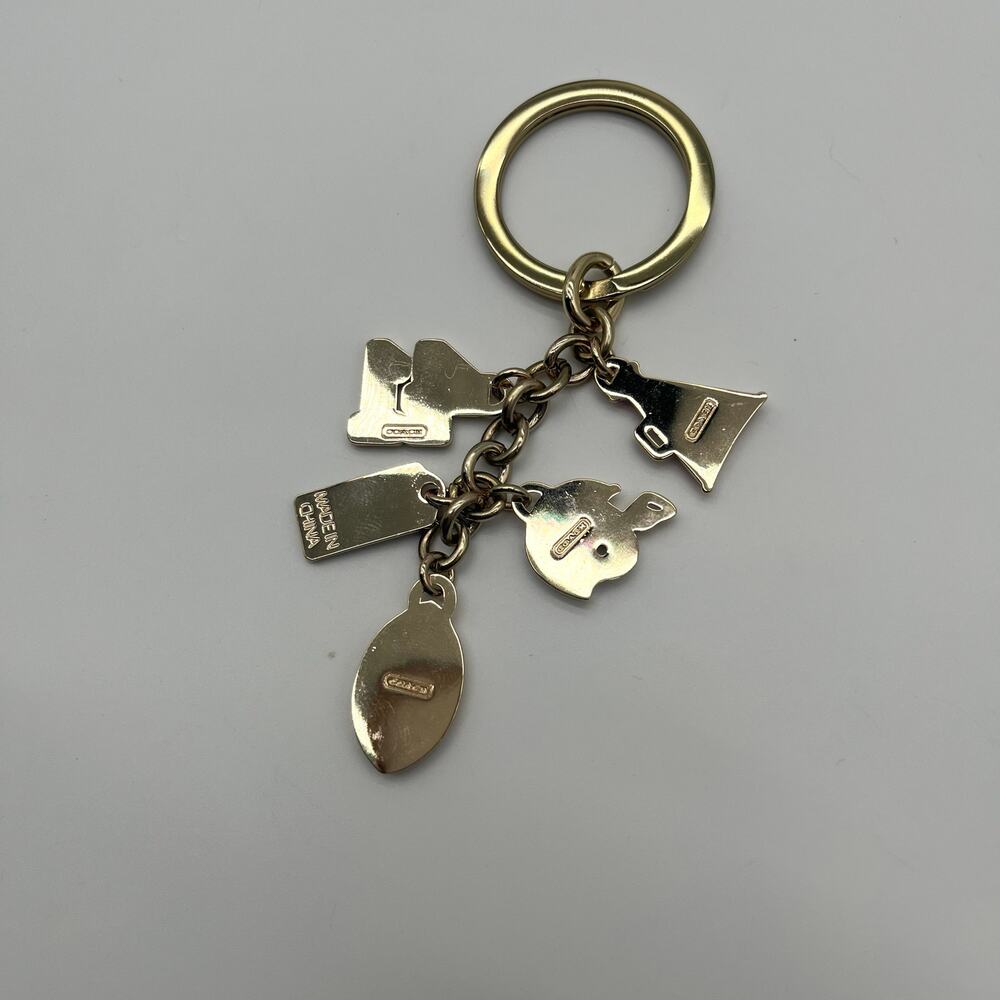 COACH Bag Charm Key Chain RARE, Cheerleading Football  NWOT - Picture 5 of 7